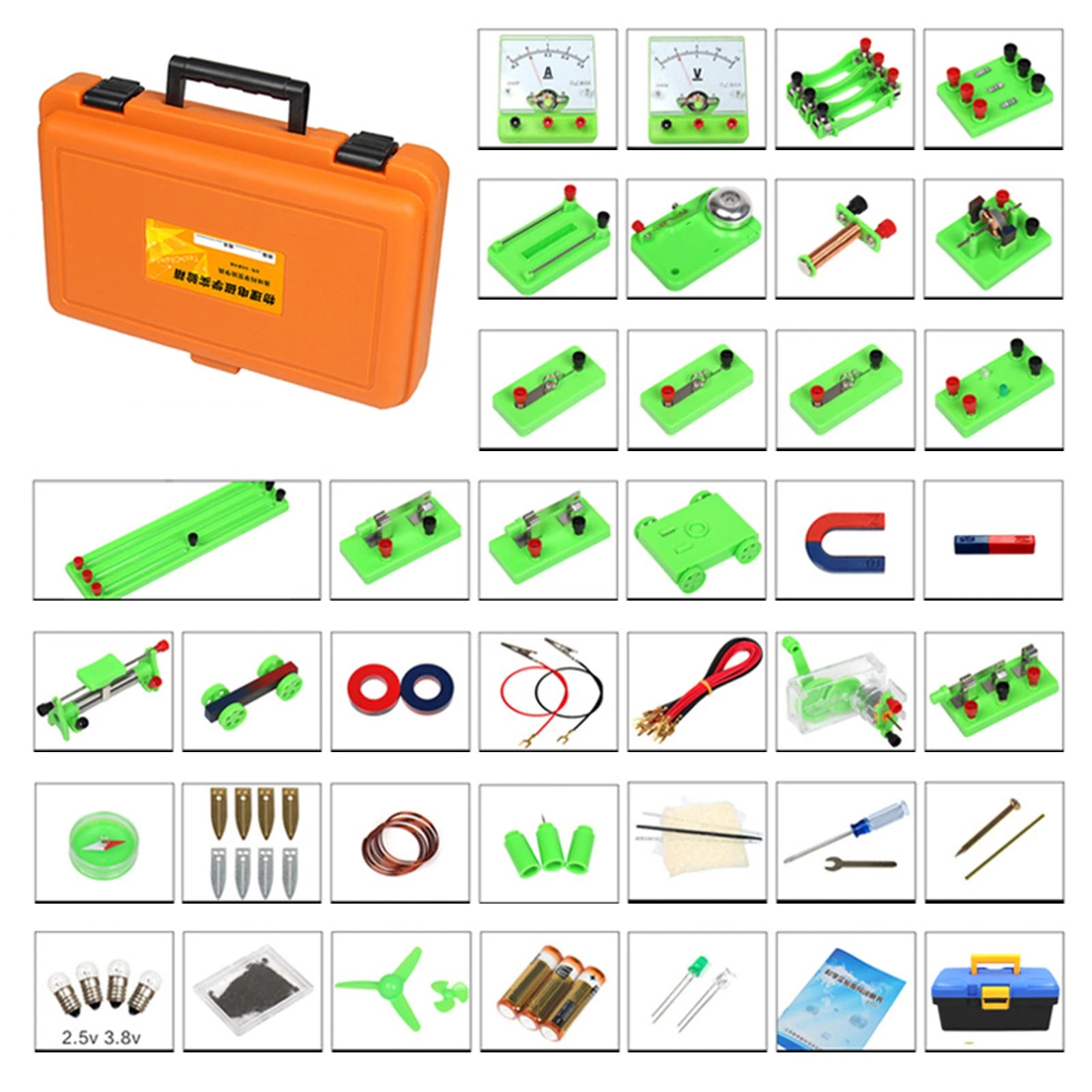 Electricity and Magnetism Kit Electricity Discovery Circuit Learning Kits Physics Basic Circuit Board Kit for Students Classroom