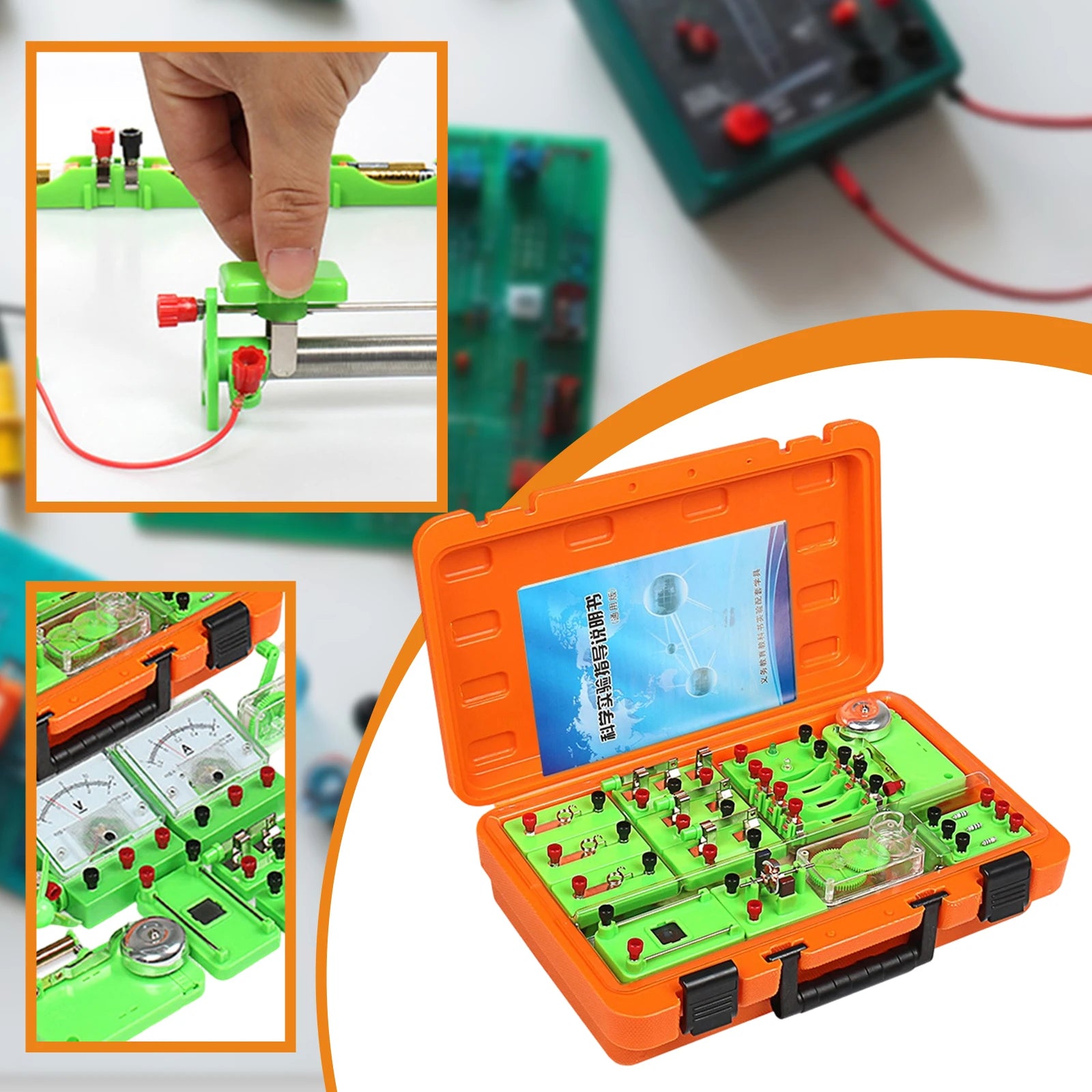 Electricity and Magnetism Kit Electricity Discovery Circuit Learning Kits Physics Basic Circuit Board Kit for Students Classroom