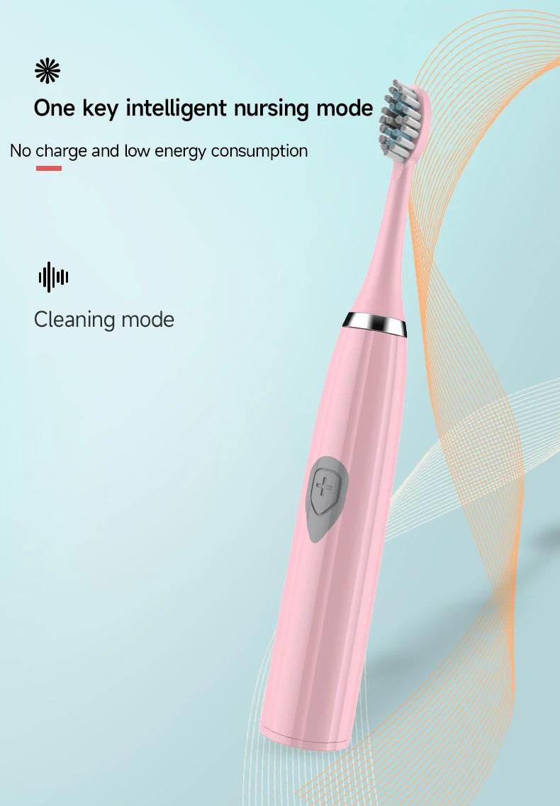 Electric Toothbrush for Adults Soft DuPont Bristle Portable Battery Endurance IPX7 Waterproof Intelligent Effective Oral Care