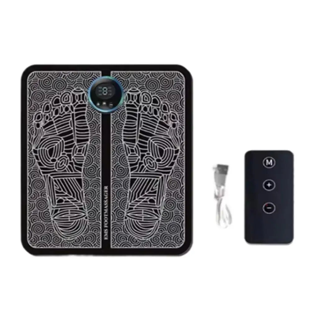 Electric Foot Massage Mat - Muscle Massage Relaxation, Relief Pain, Improve Blood Circulation, EMS Feet Acupoints Mat Relaxation