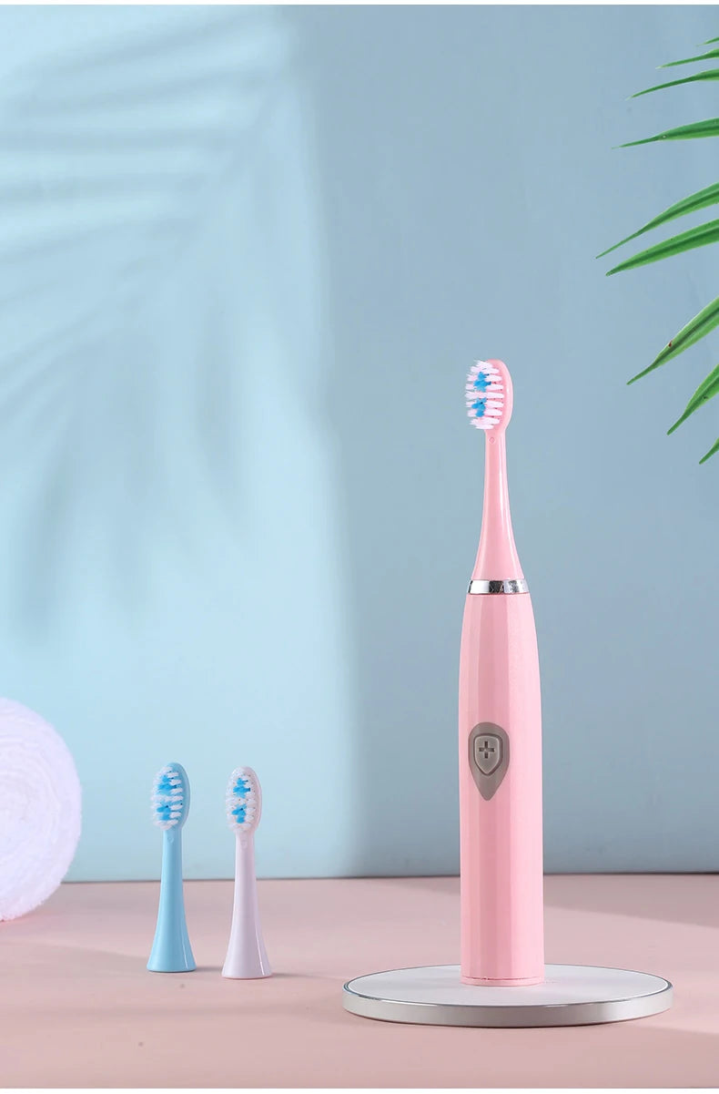 Electric Toothbrush for Adults Soft DuPont Bristle Portable Battery Endurance IPX7 Waterproof Intelligent Effective Oral Care